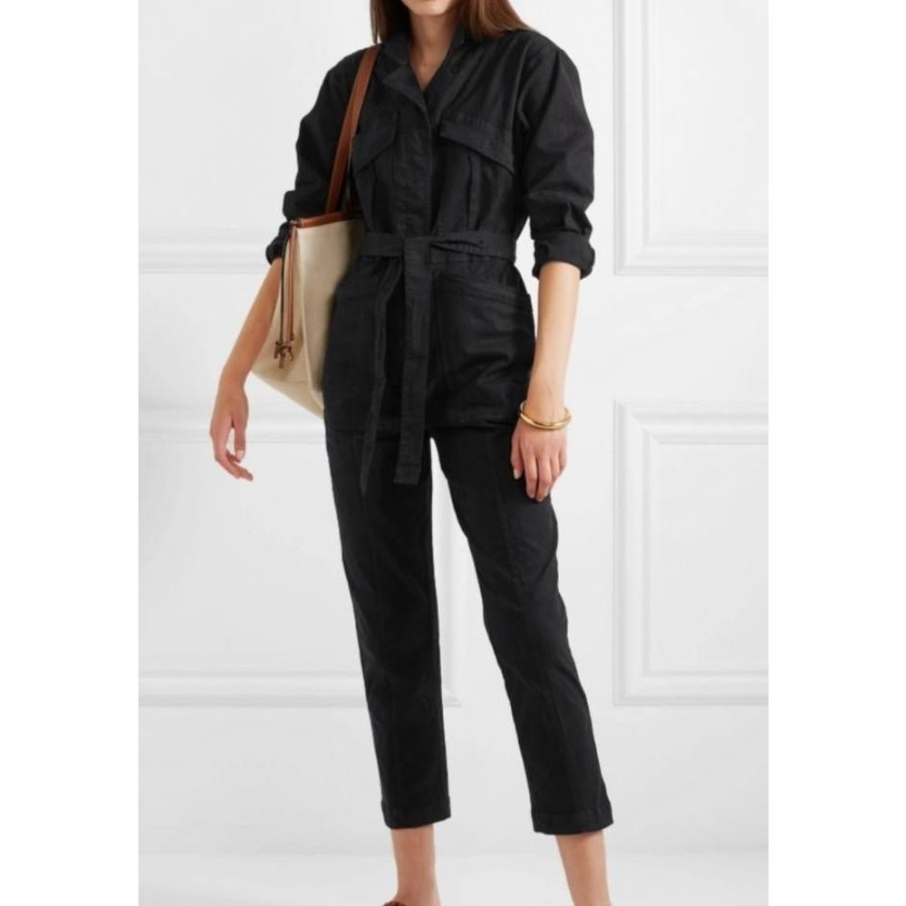Alex Mill Black Utility Cotton Jumpsuit
